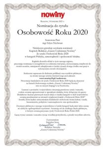 Read more about the article OSOBOWOŚĆ ROKU 2020